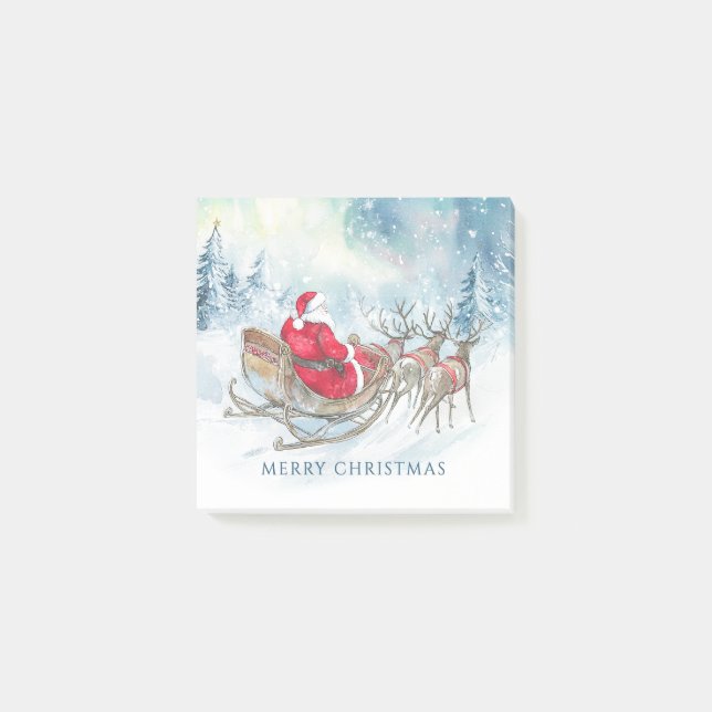 Post-it® De l'autre côté des Miles Père Noël Reindeers dort (Devant)
