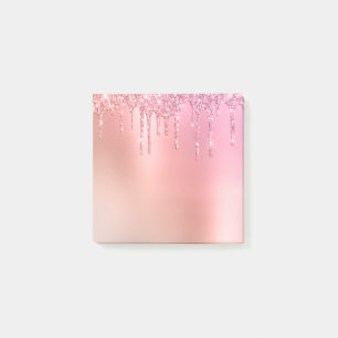Post-it® De magnifiques gouttes d'or rose rose et de cuivre