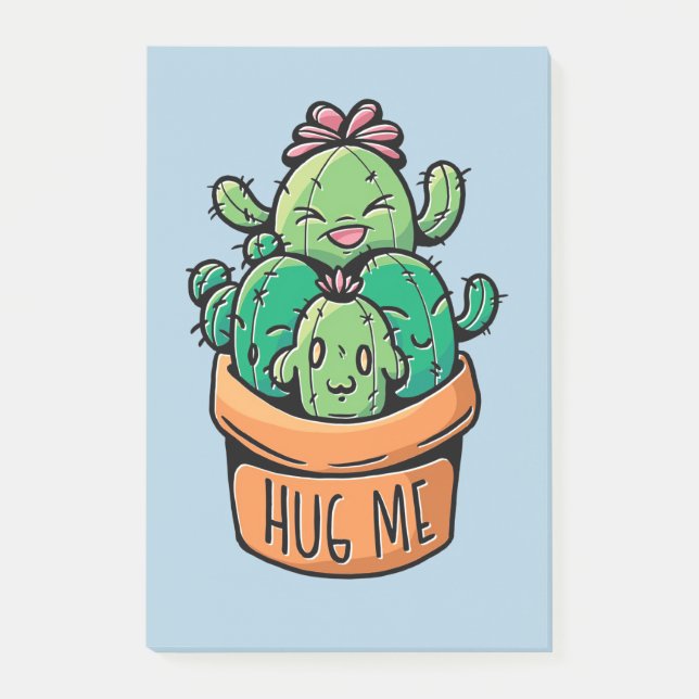 Post-it® De mignons Cactus Me serrent (Devant)