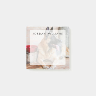 Post-it® Déchets Allemands Reposés Par Le Bassin D'Eau