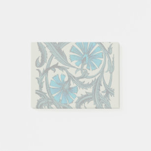 Post-it® Décor de carreaux rustiques d'art floral antique b