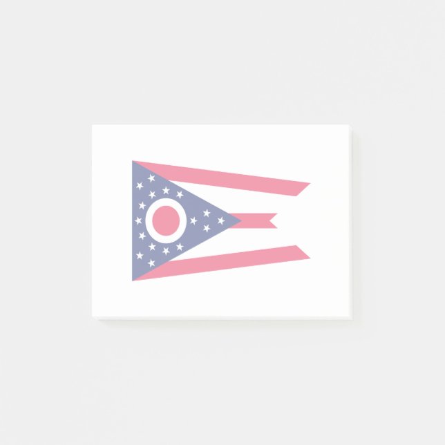 Post-it® Décor de conception de drapeau d'état de l'Ohio (Devant)