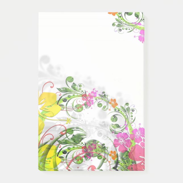 Post-it® Décor de fleurs 37 (Devant)