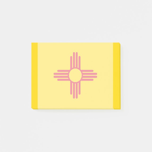 Post-it® Décor design du drapeau de l'État du Nouveau-Mexiq (Devant)