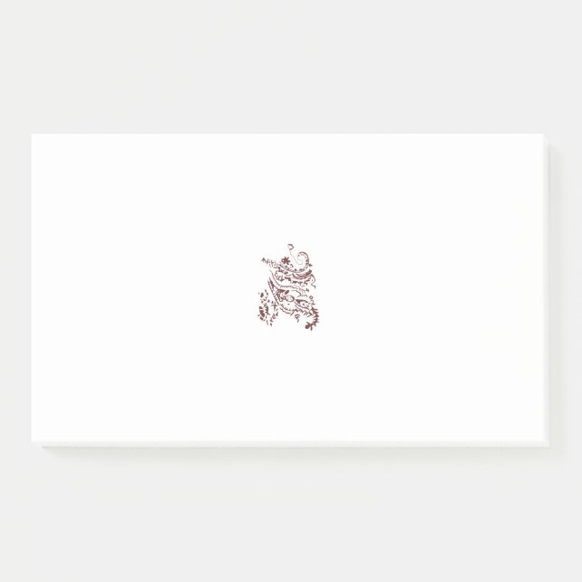 Post-it® Décor rouge orangé (Devant)