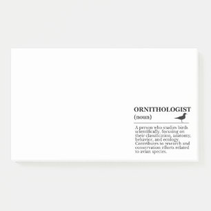 Post-it® Définition d'ornithologue - Vogelkunde (Observatio