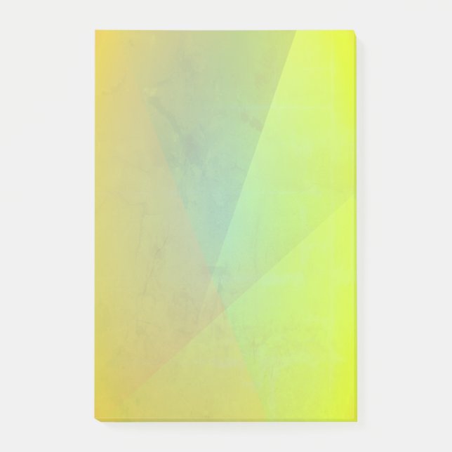 Post-it® Dégradé géométrique jaune moderne (Devant)