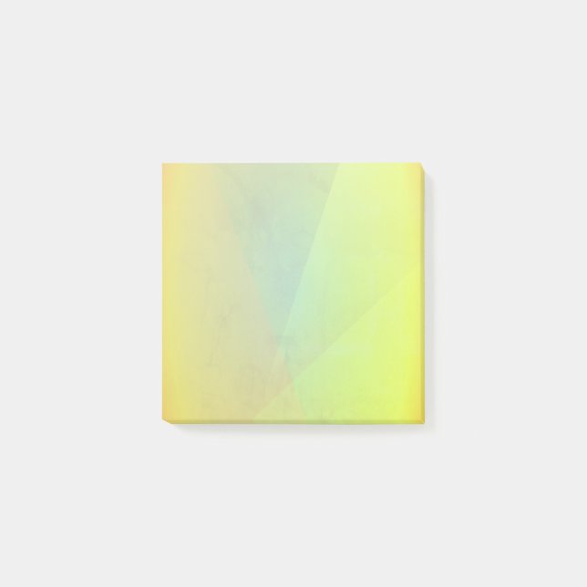 Post-it® Dégradé géométrique jaune moderne (Devant)