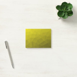 Post-it® Dégradé ombré jaune foncé à motif de maille géomét