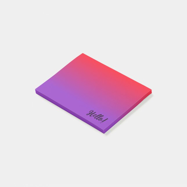 Post-it® Dégradé rouge foncé et violet foncé (Incliné)