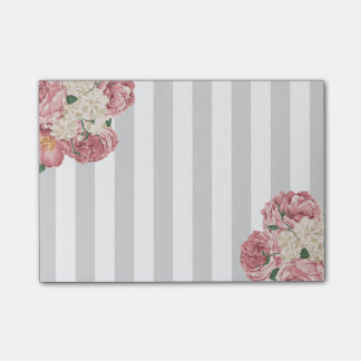 Post-it® Délicatesse, rose et rayures