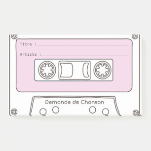 Post-it® Demande Musique "Cassette"