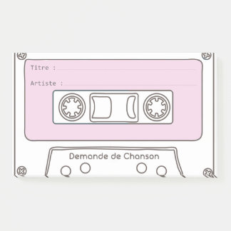 Post-it® Demande Musique "Cassette"