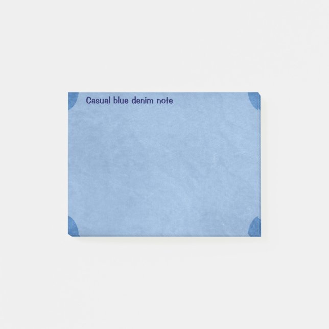 Post-it® denim bleu (Devant)
