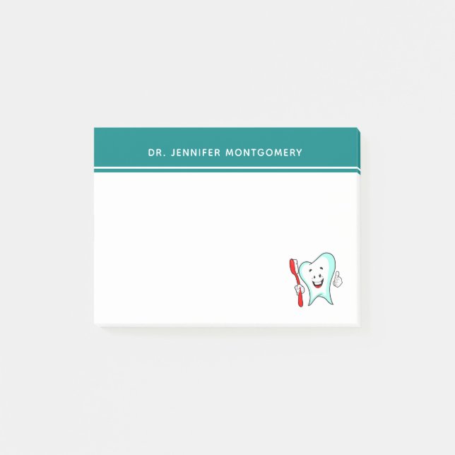 Post-it® Dental Care Happy Tooth (Devant)