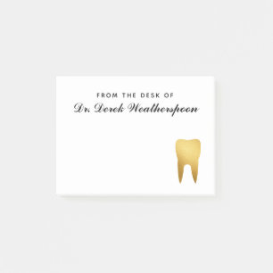 Post-it® Dental Faux Gold Foil dent personnalisée