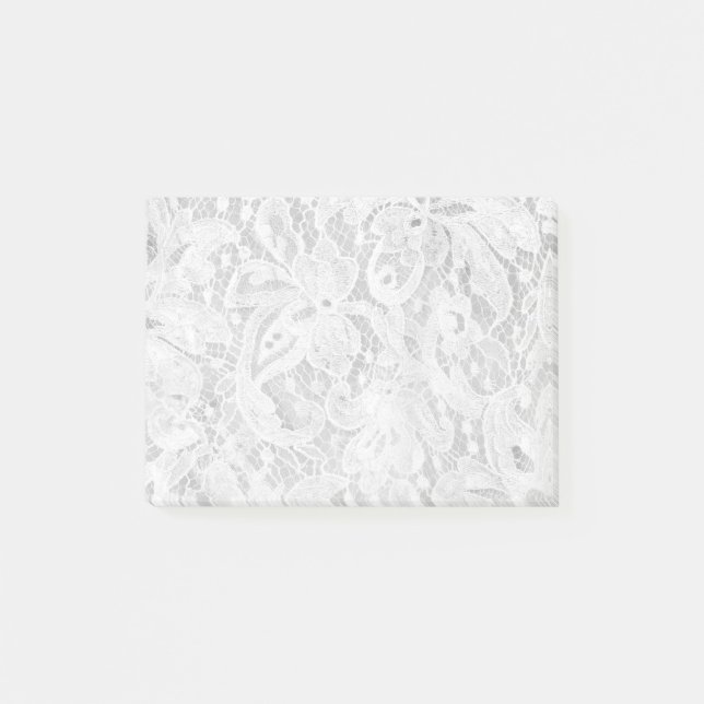 Post-it® Dentelle blanche tombante (Devant)