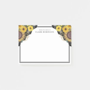 Post-it® Dentelle De Tournesol Du Bureau De
