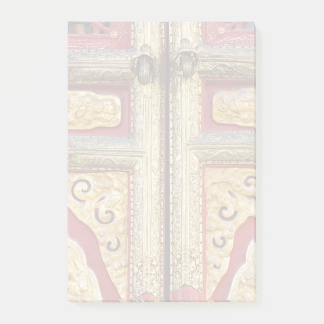 Post-it® Dentelle métallique dorée sur la porte (Devant)