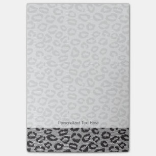 Post-it® Dentelle noire avec motif léopard blanc