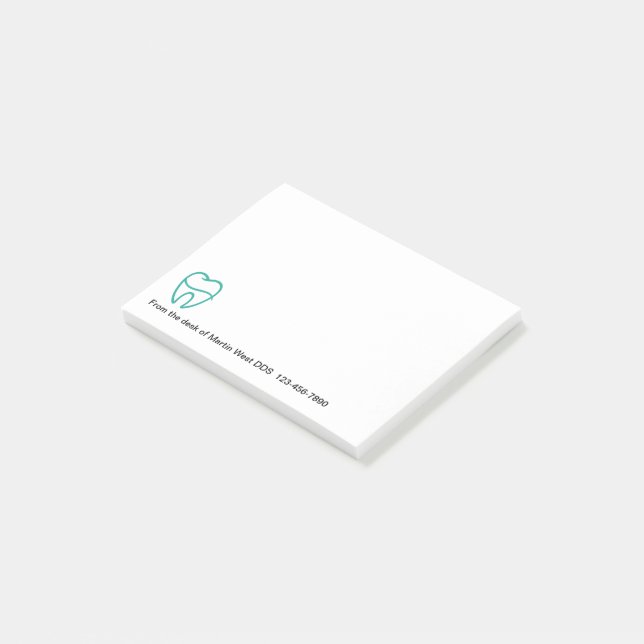 Post-it® Dentist Office Modern Sticky Notepads (Incliné)