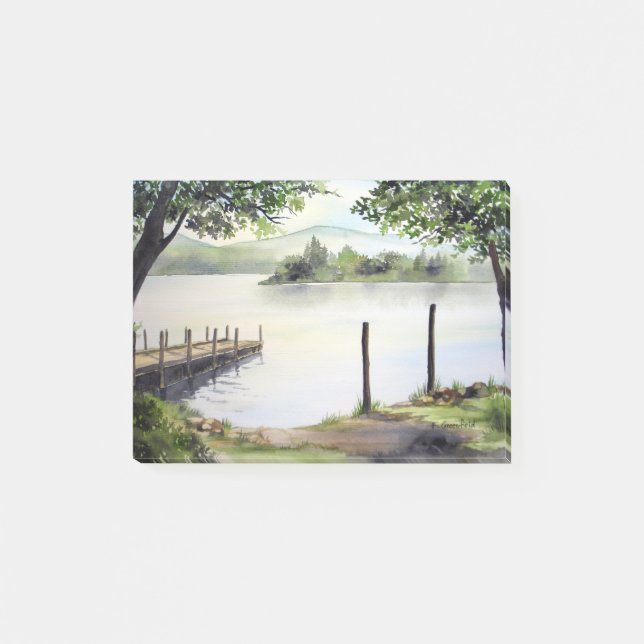 Post-it® Dergone Water Keswick Angleterre Watercolor Painti (Devant)