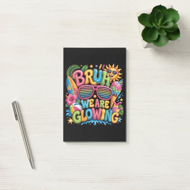 Post-it® Dernier Jour De Vacances Scolaires Tropicales (Bureau)