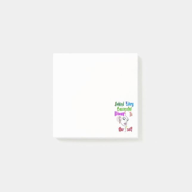 Post-it® Derrière Chaque Femme Réussie Se Trouve Elle-Même (Devant)