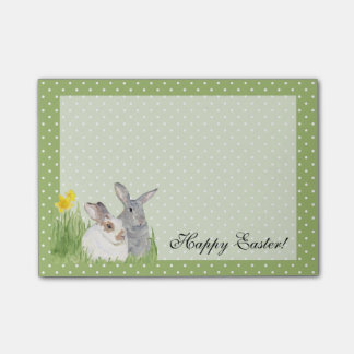 Post-it® Des lapins printaniers en fleurs