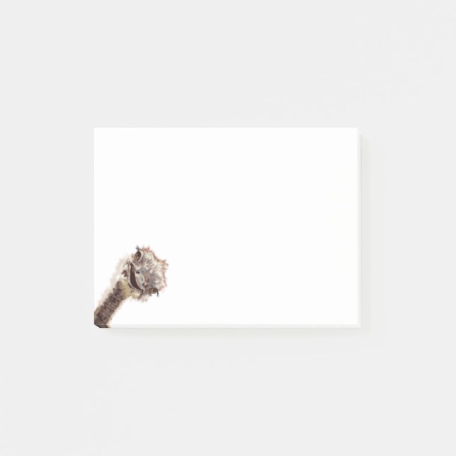 Post-it® Des notes amusantes avec de l'autruche jouée (Devant)