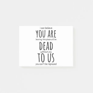 Post-it® Des tasses amusantes pour un collègue, vous êtes m