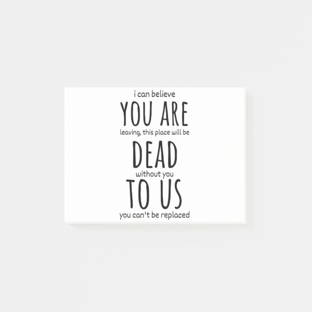 Post-it® Des tasses amusantes pour un collègue, vous êtes m (Devant)