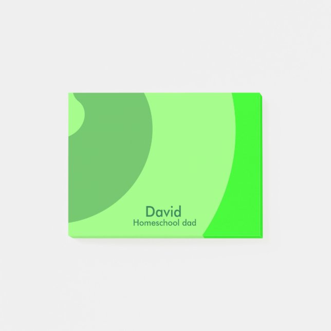 Post-it® Des torrents verts pour papa d'école familiale (Devant)