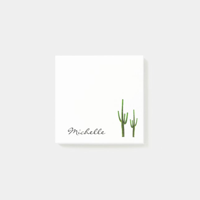 Post-it® Desert Southwest Cactus Élégant Script (Devant)