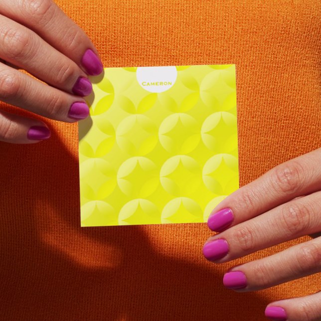 Post-it® Design d'ambiance jaune soleil Personnalisé (Créateur téléchargé)