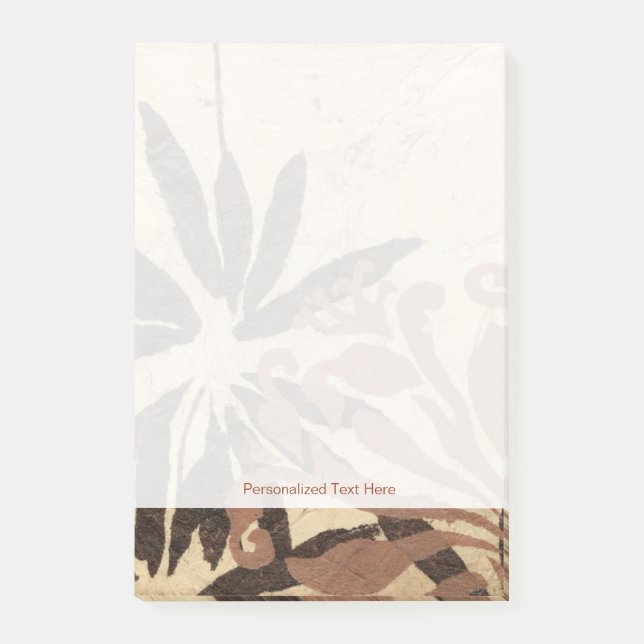 Post-it® Design de crayon floral avec Feuilles tawny (Devant)