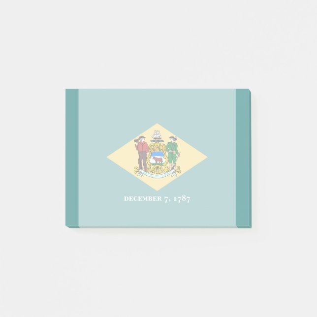 Post-it® Design de drapeau d'état du Delaware (Devant)