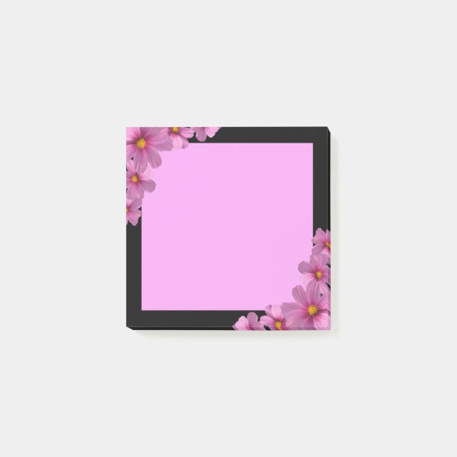 Post-it® Design de fleurs de cosmos pourpre sur un Arrière  (Devant)