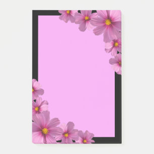 Post-it® Design de fleurs de cosmos pourpre sur un Arrière