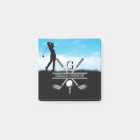 Design de monogramme Customisé Golfer
