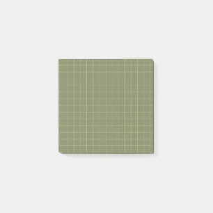 Post-it® Design élégant de grille À damiers Motif profond v