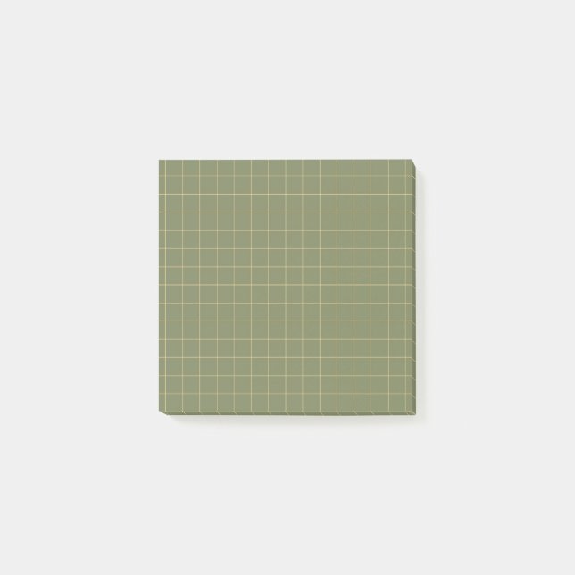 Post-it® Design élégant de grille À damiers Motif profond v (Devant)
