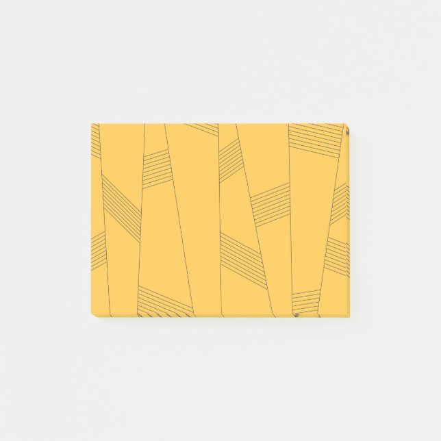 Post-it® Design graphique abstrait simple, jaune et moderne (Devant)