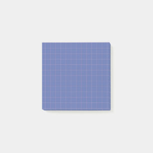 Post-it® Design Grille Gras À damiers Motif bleu électrique