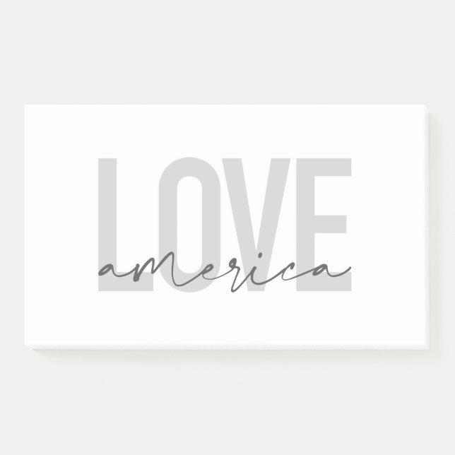 Post-it® Design moderne, simple, chic, cool de Love America (Devant)