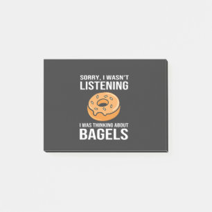 Post-it® Désolé de penser à Bagels Jewish Hanoukka