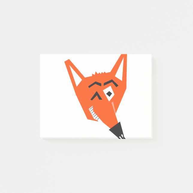 Post-it® Dessin animal Fox Cunning Devil Eye diabolique (Devant)