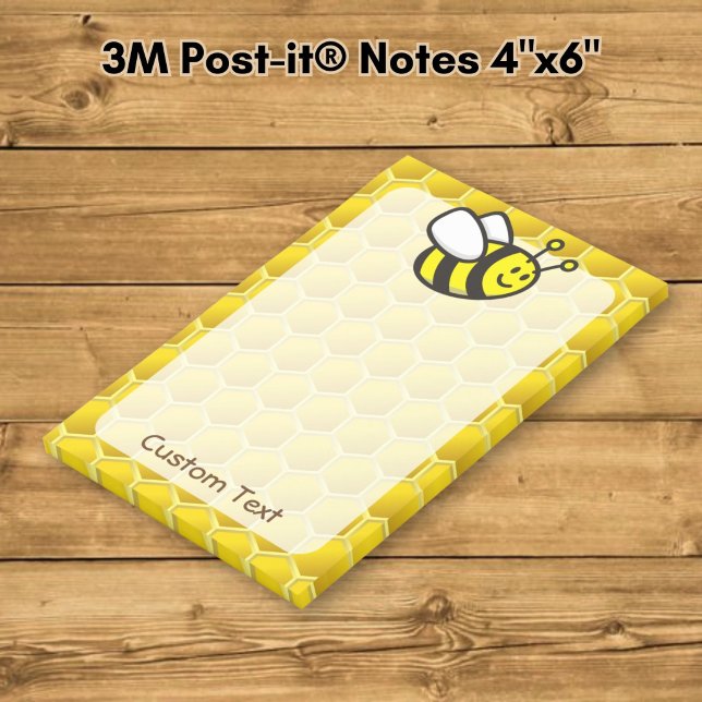 Post-it® Dessin animé d'abeille à miel (Créateur téléchargé)