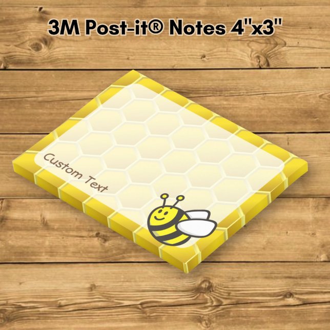 Post-it® Dessin animé d'abeille à miel (Créateur téléchargé)
