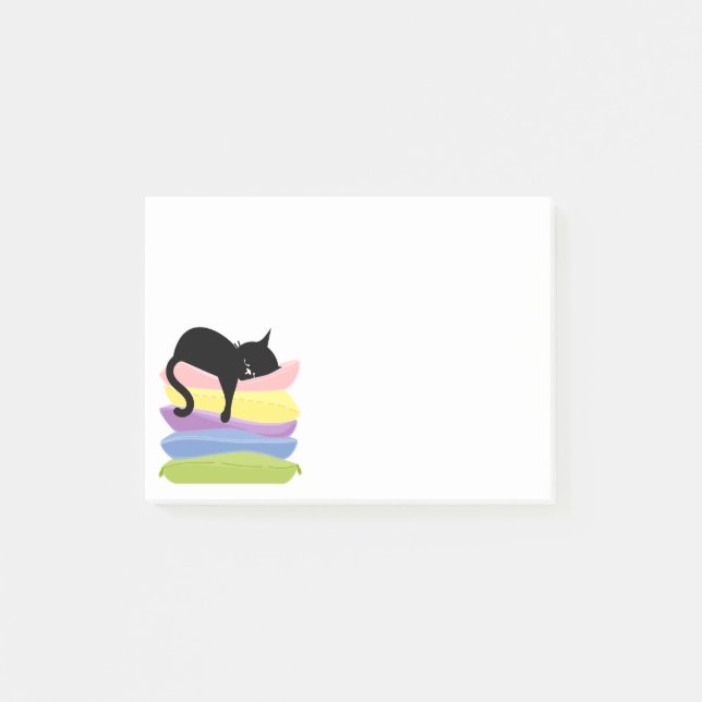 Post-it® Dessin animé de chat drôle personnalisé (Devant)